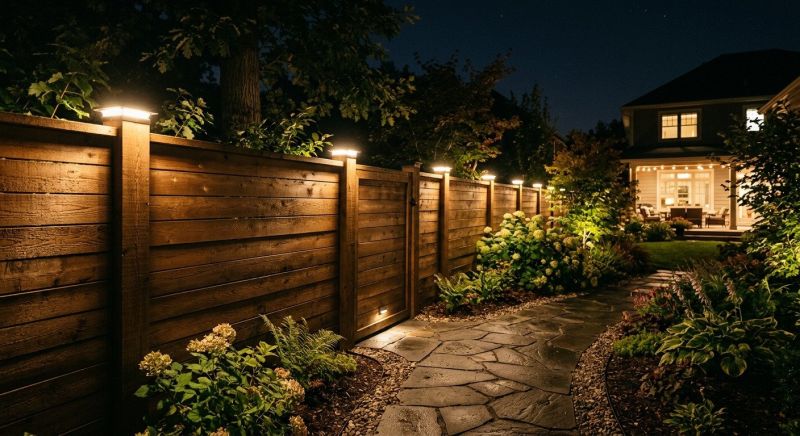 Fence Lighting Installation in Utah County, UT