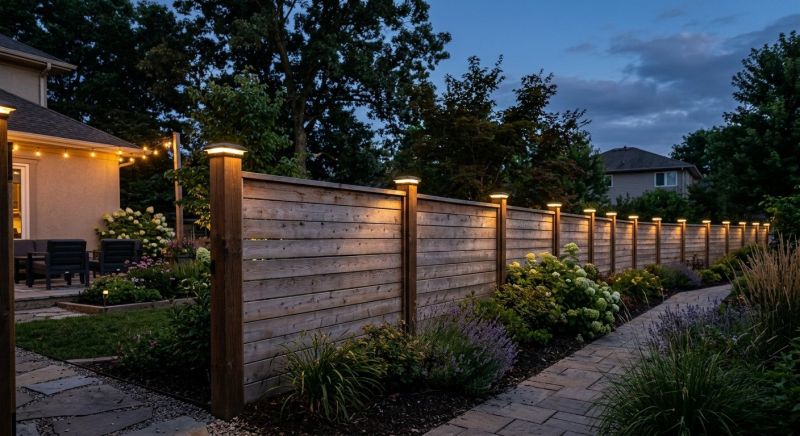 Fence Lighting Installation in Overland Park, KS
