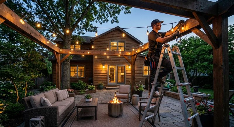 Patio Lights Installation in Orem, UT