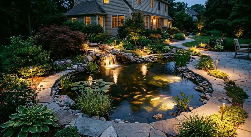 Pond Lighting Installation in Denver County, CO