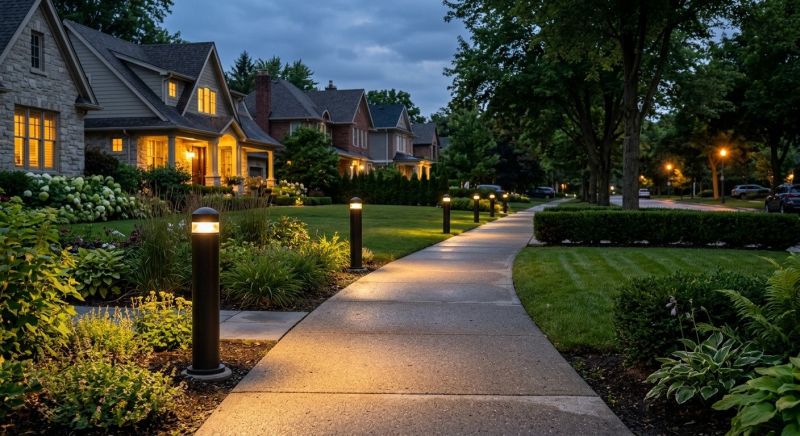 Sidewalk Lighting Installation in Prescott Valley, AZ