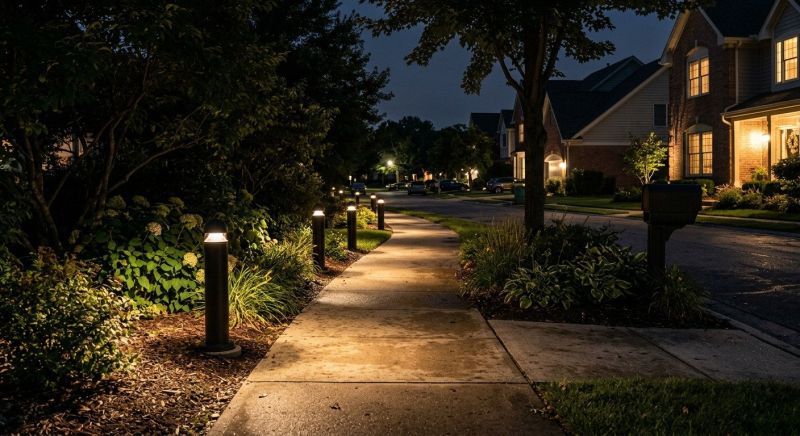 Sidewalk Lighting Installation in Littleton, CO