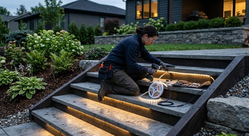 Step Lighting Installation in Heber City, UT