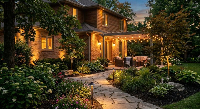 Terrace Lighting Installation in Provo, UT