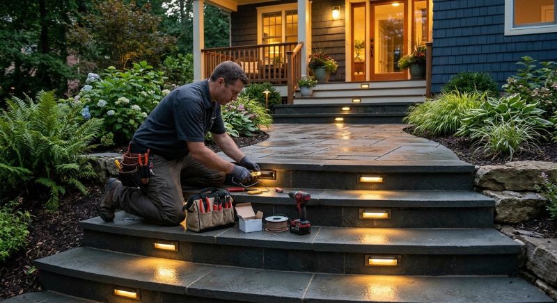 Terrace Lighting Installation in Denver, CO